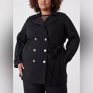 Lane Bryant Ponte Trench Coat size 22W